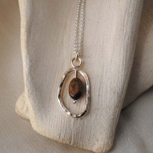 Collar Gota Ojo de Tigre